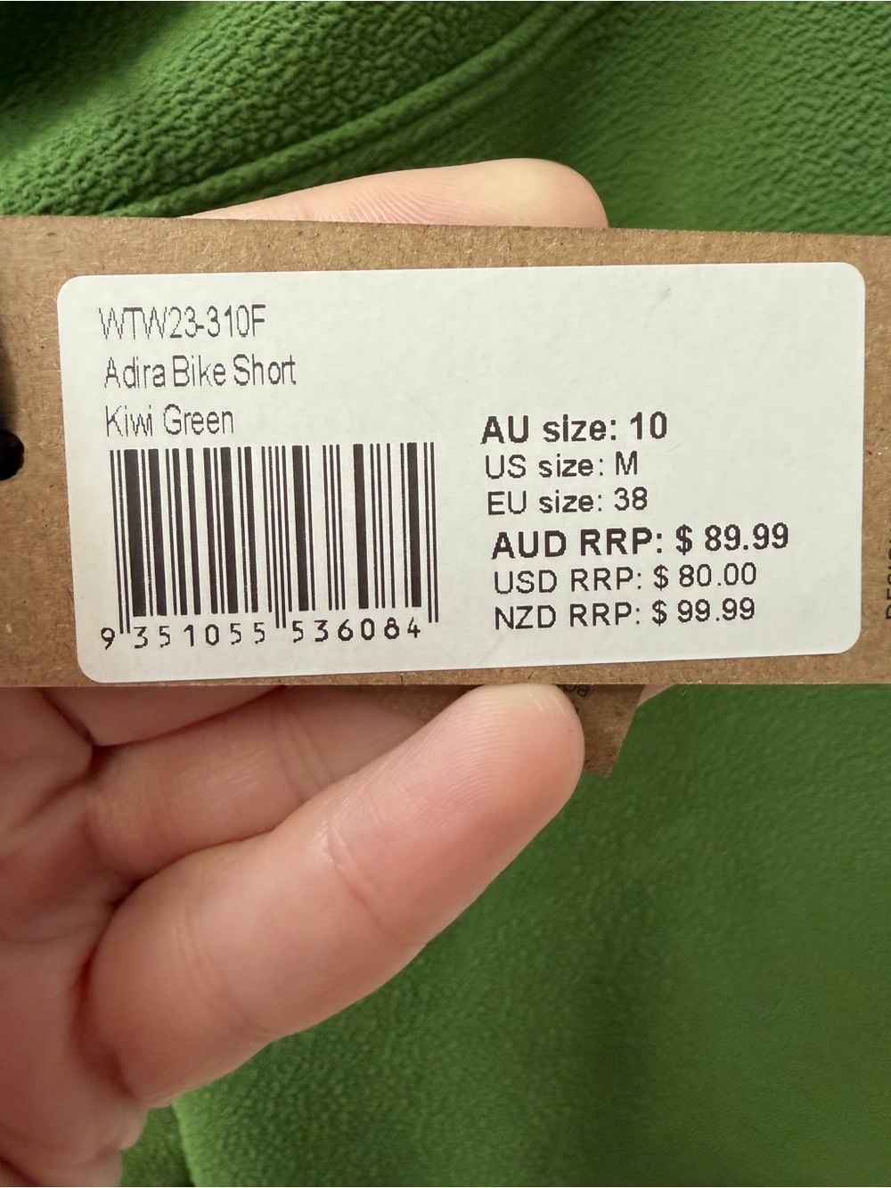 Thrills Adira Bike Shorts Kiwi Green Size Medium NWT - Picture 3 of 5